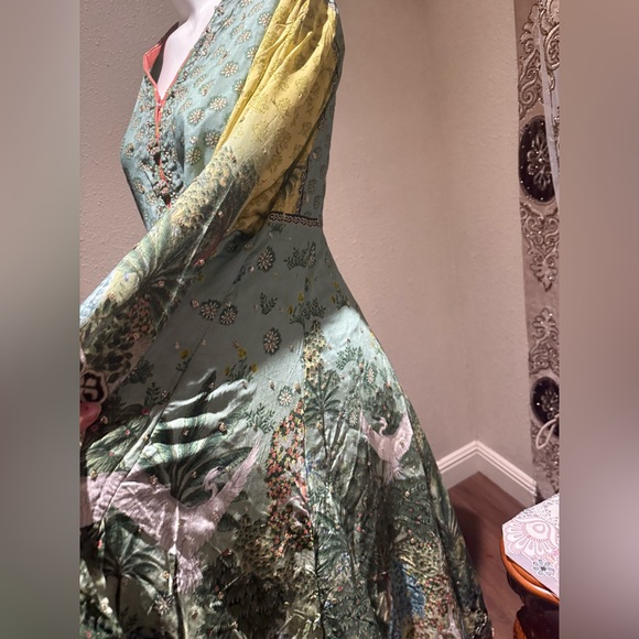 Floral Blue Maxi Dress - Picture 14 of 15